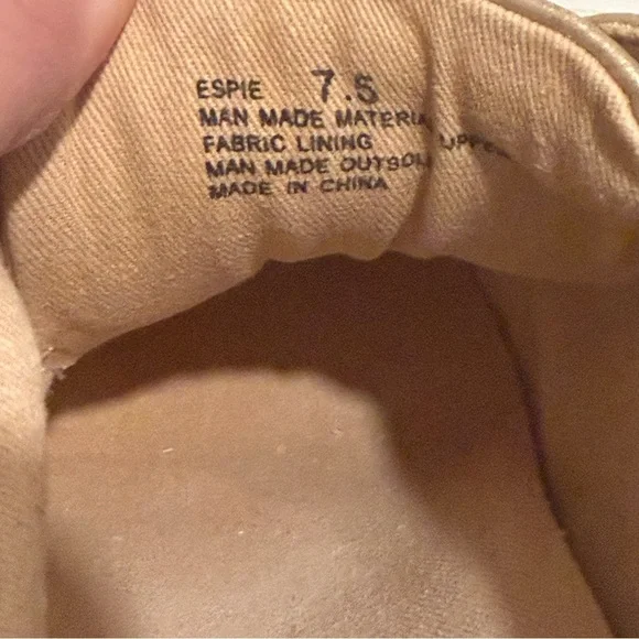 Yellow Box Espie Pearl Lace-Up Platform Sneakers – Champagne Gold – Size 7.5 - Picture 13 of 13